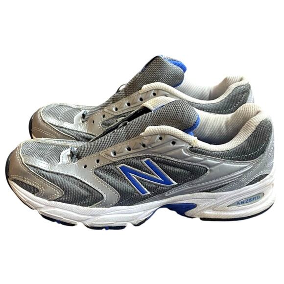 New Balance Women's Athletic Sneakers US 8 Silver Blue No Strings Running Shoes - Picture 8 of 11